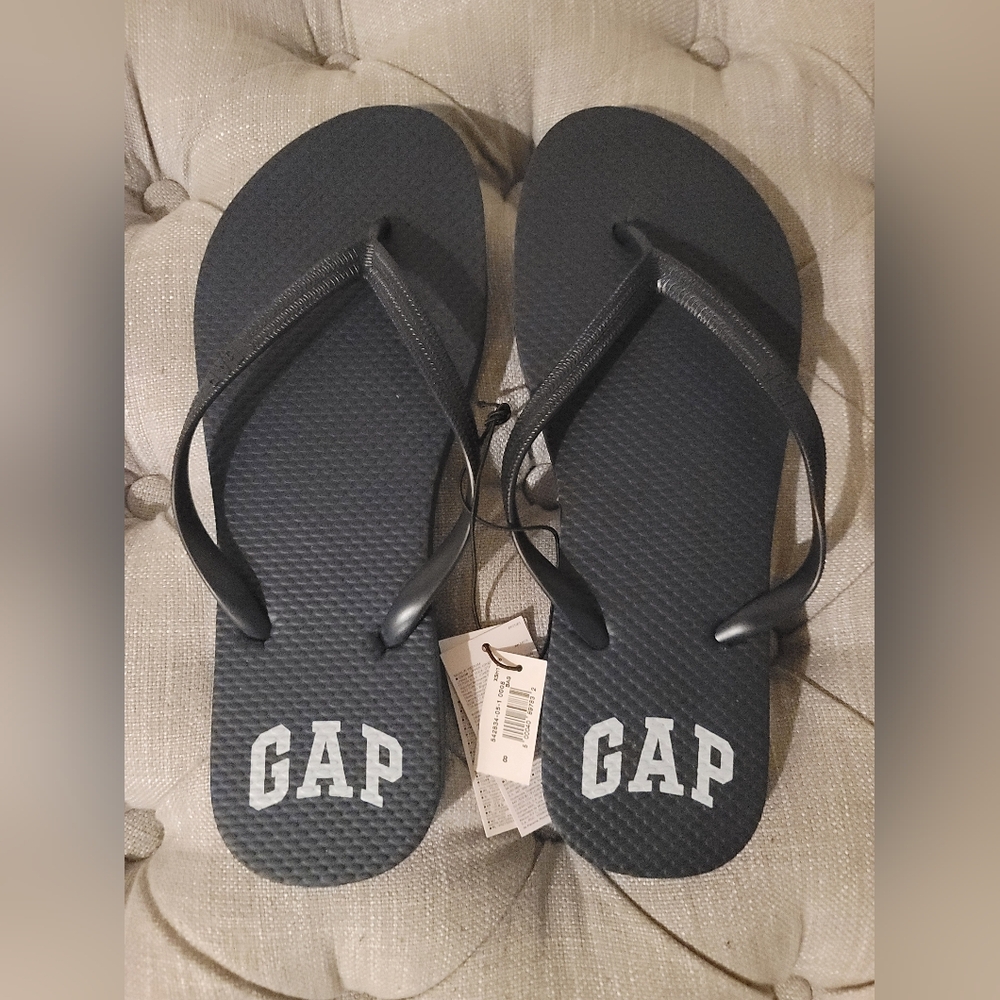 GAP Women's Navy Blue Flip Flops, Size: 8